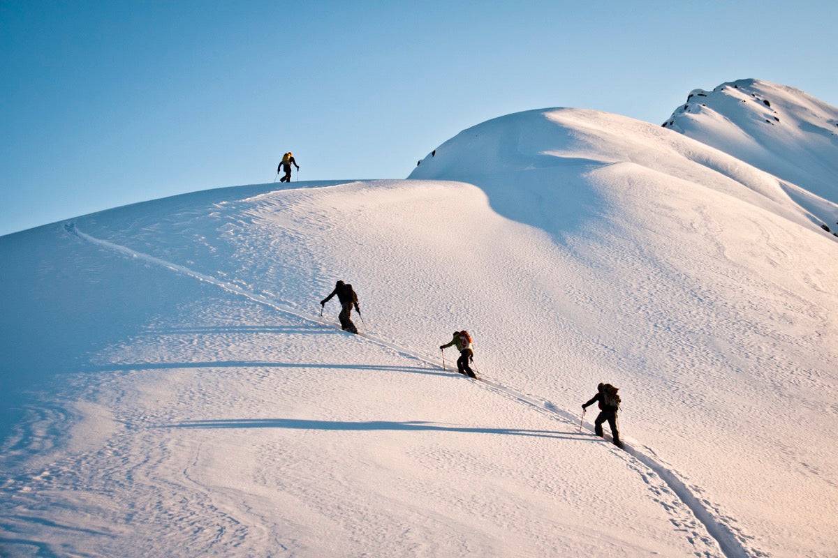 Group Of Backcountry Skiiers - Powderaddicts