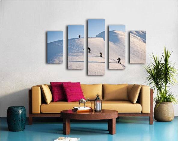 Group Of Backcountry Skiiers - Powderaddicts