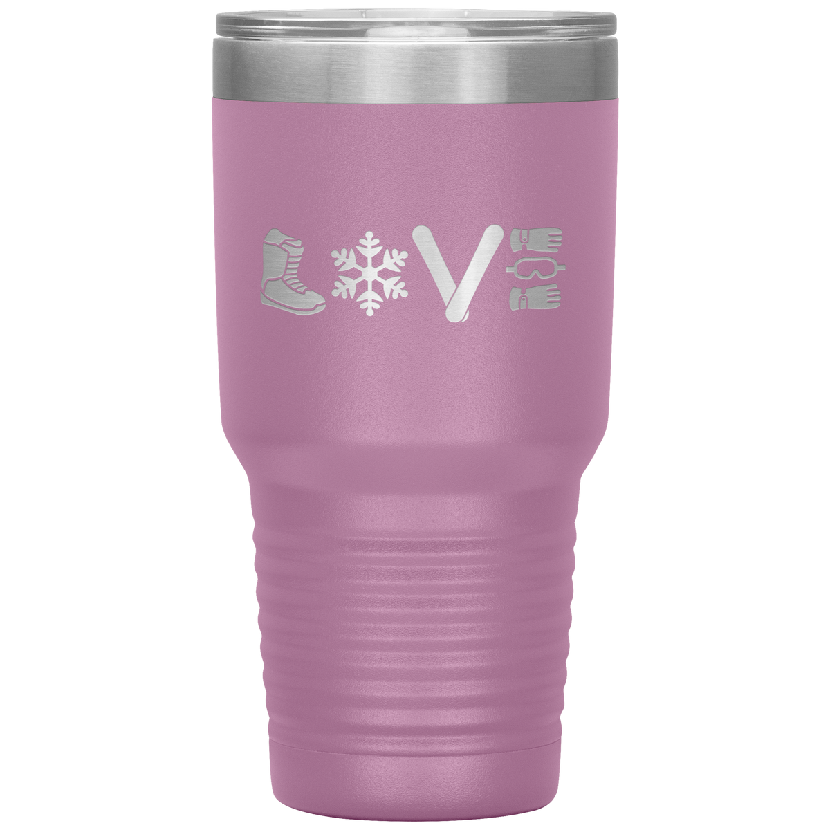 Love Snowboard Symbols 30oz Tumbler - Powderaddicts