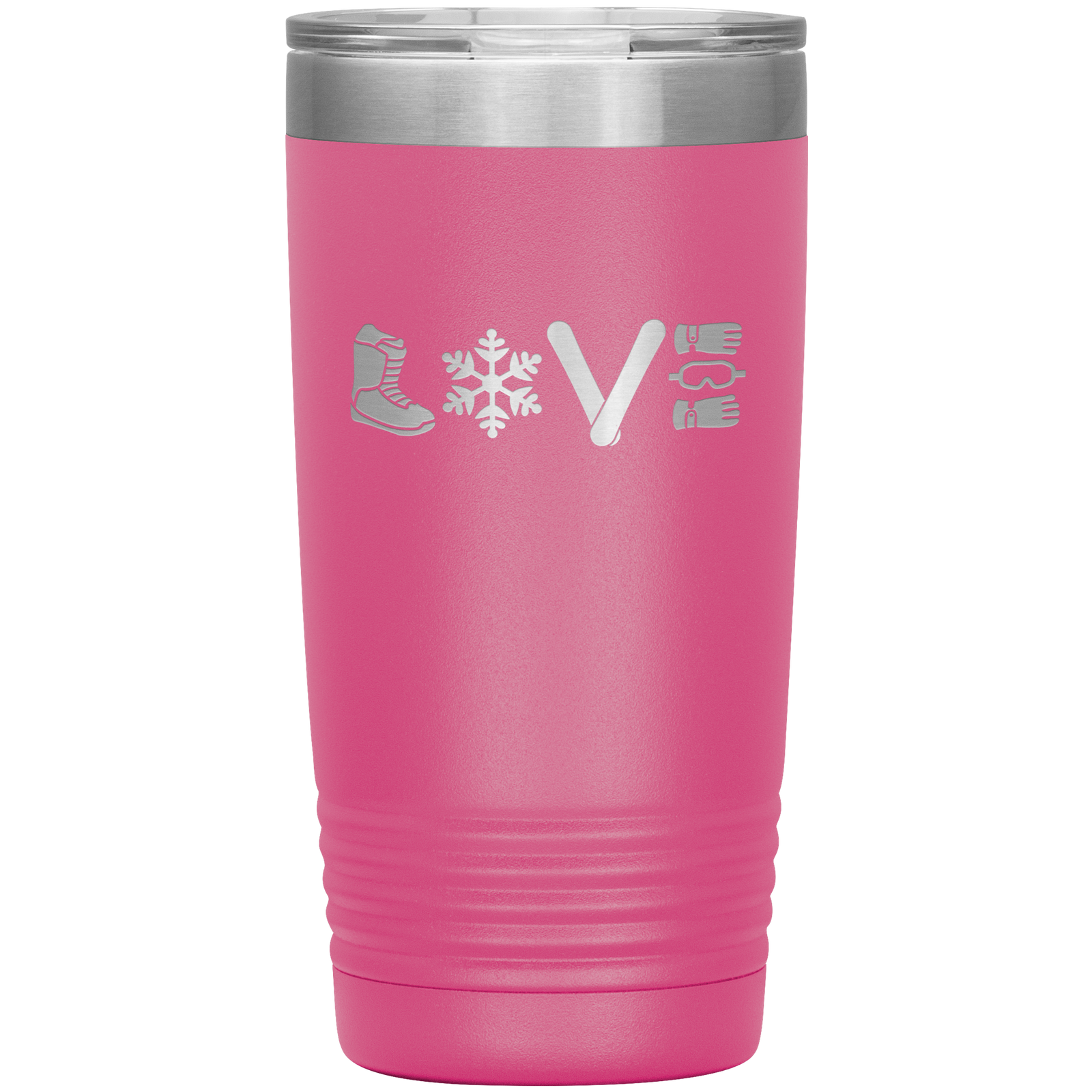 Love Snowboard Symbols 20oz Tumbler - Powderaddicts