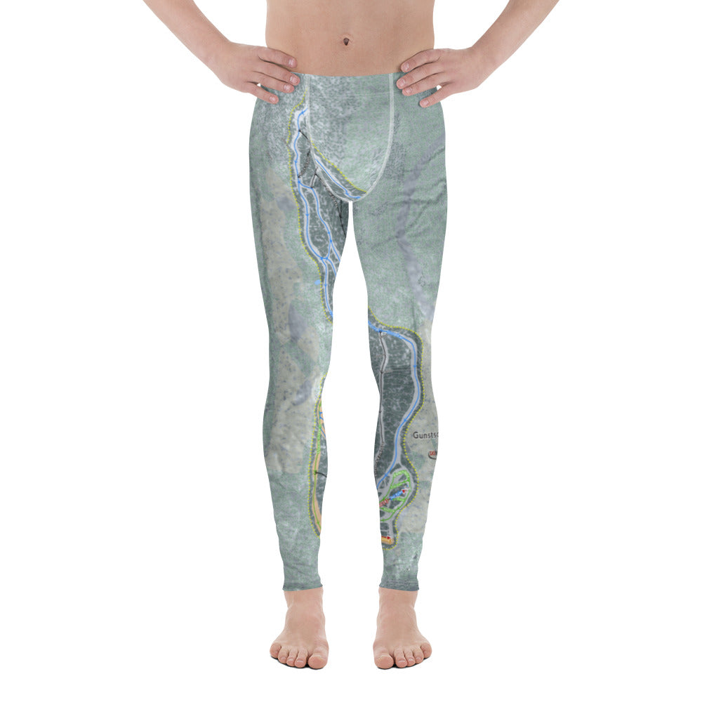 Gunstock Mountain, New Hampshire Ski Trail Map Men's Base Layer Bottom