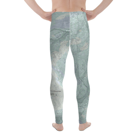 Gunstock Mountain, New Hampshire Ski Trail Map Men's Base Layer Bottom - Powderaddicts