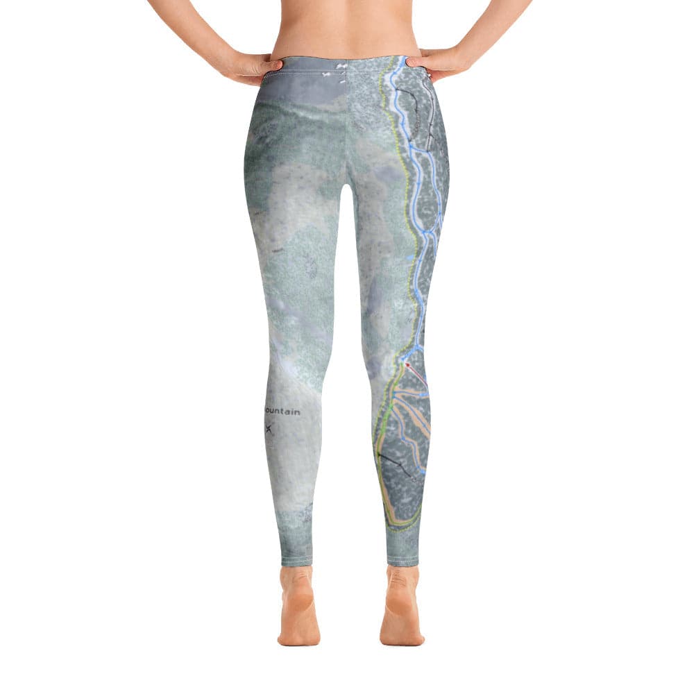 Gunstock Mountain, New Hampshire Ski Trail Map Women's Base Layer Bottom - Powderaddicts