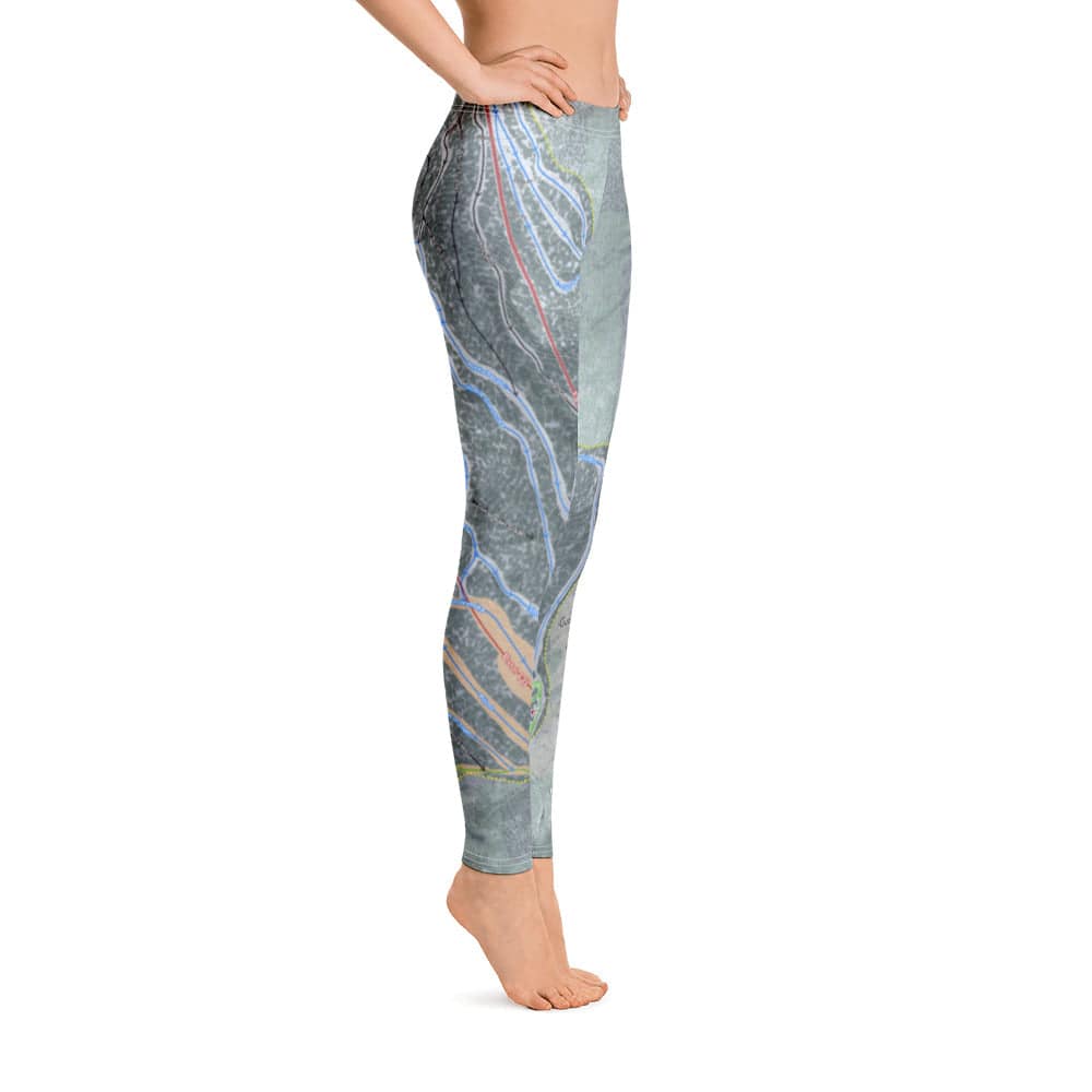 Gunstock Mountain, New Hampshire Ski Trail Map Women's Base Layer Bottom - Powderaddicts