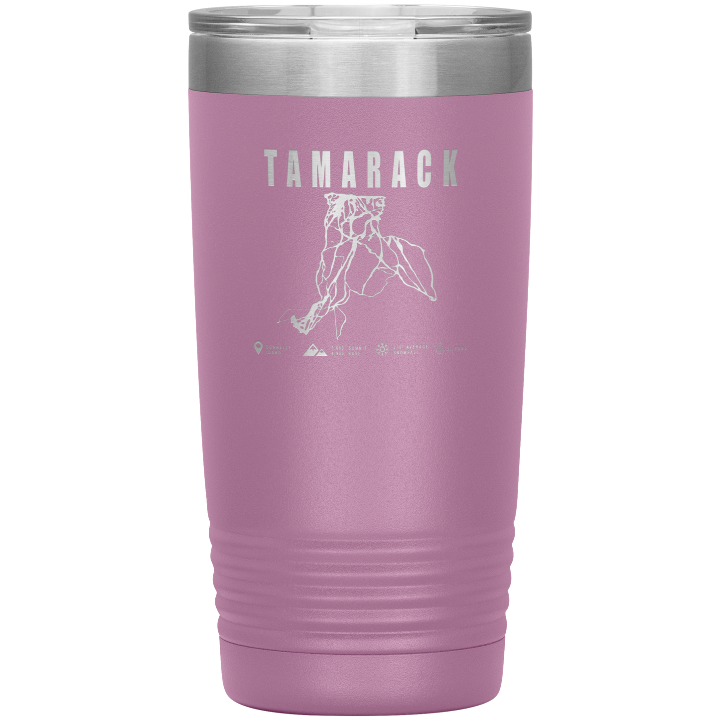 Tamarack Idaho Ski Trail Map 20oz Tumbler - Powderaddicts