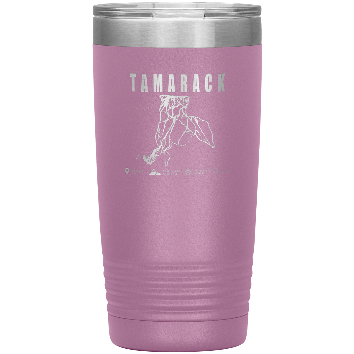 Tamarack Idaho Ski Trail Map 20oz Tumbler - Powderaddicts