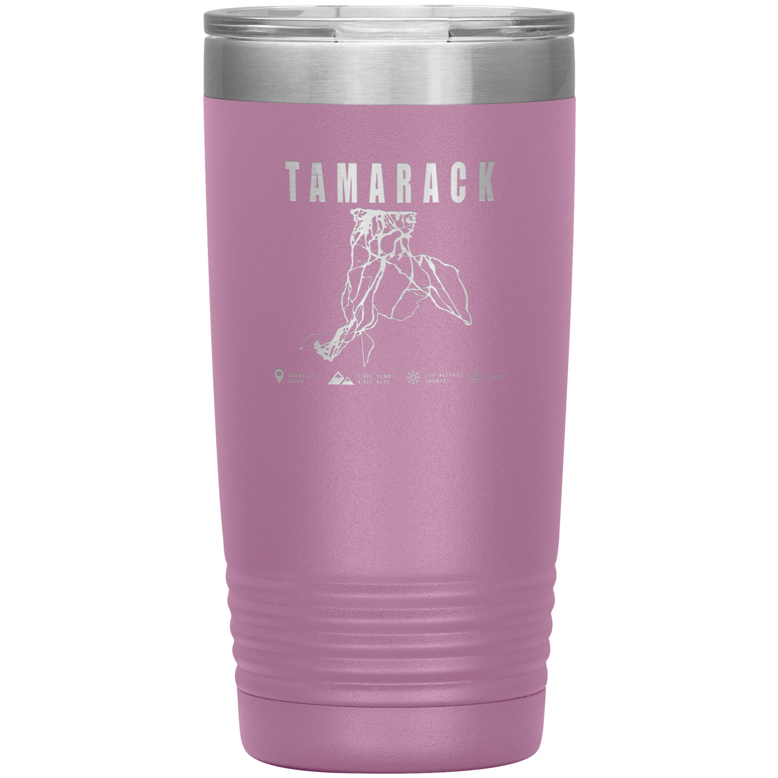 Tamarack Idaho Ski Trail Map 20oz Tumbler - Powderaddicts