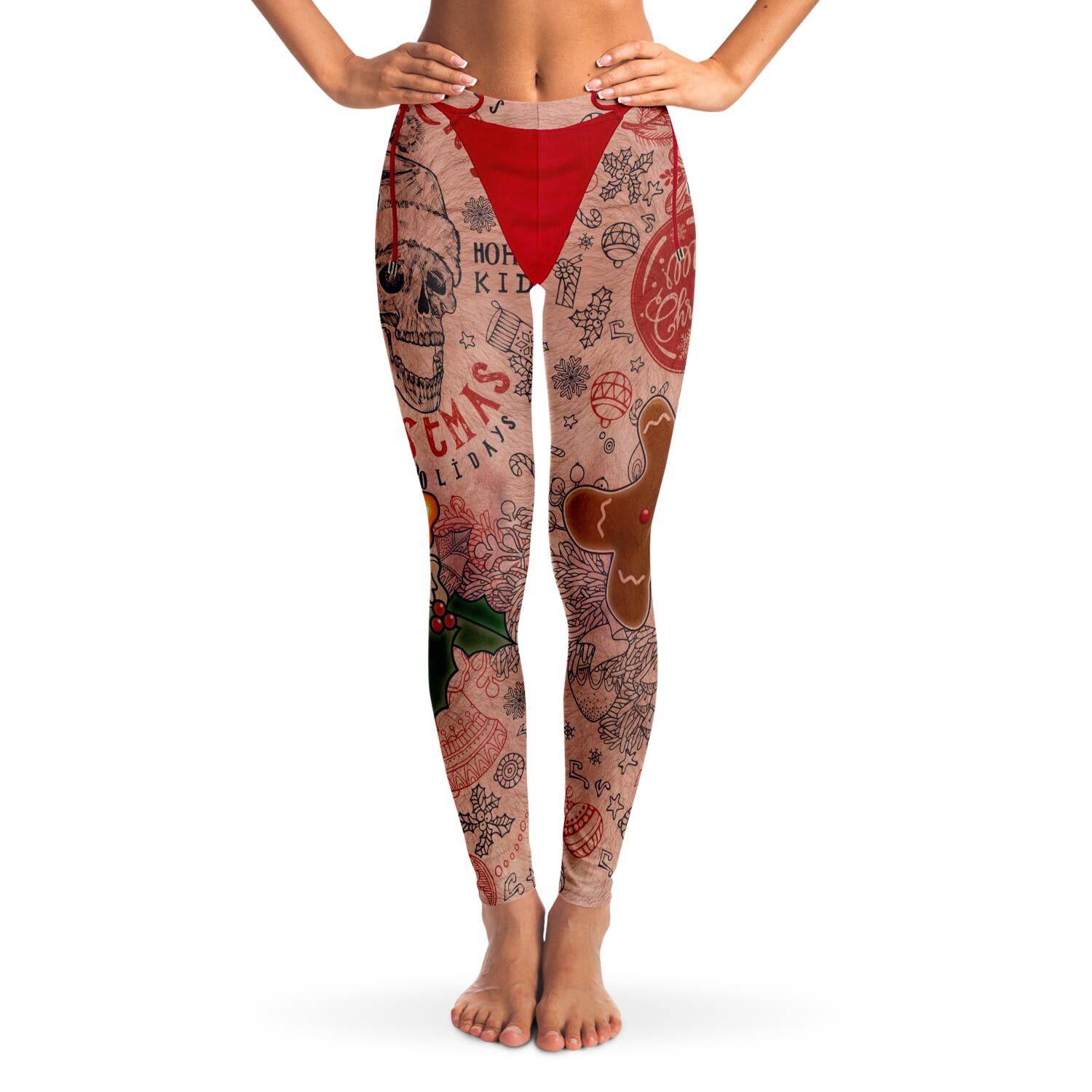 Hairy Ugly Christmas Leggings Order By December 5 - Powderaddicts