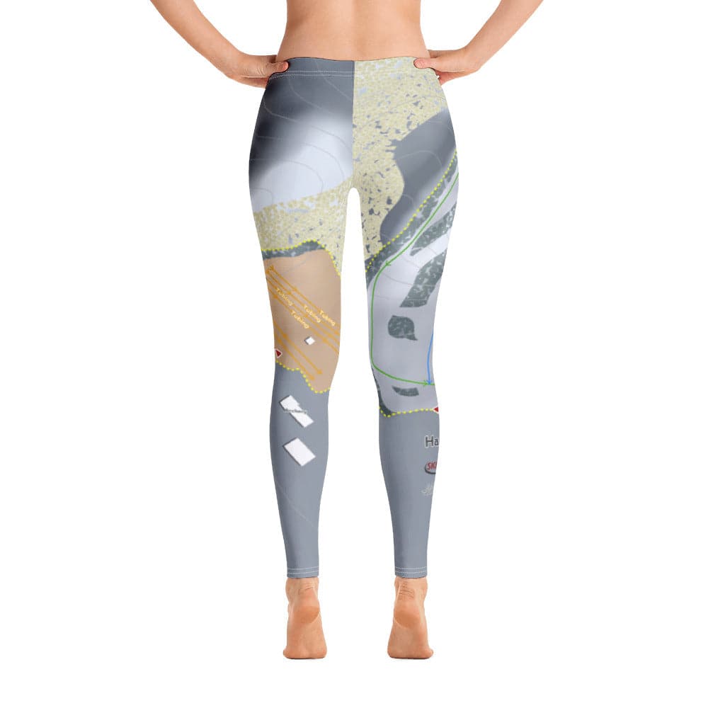 Hanson Hills, Michigan Ski Trail Map Women's Base Layer Bottom