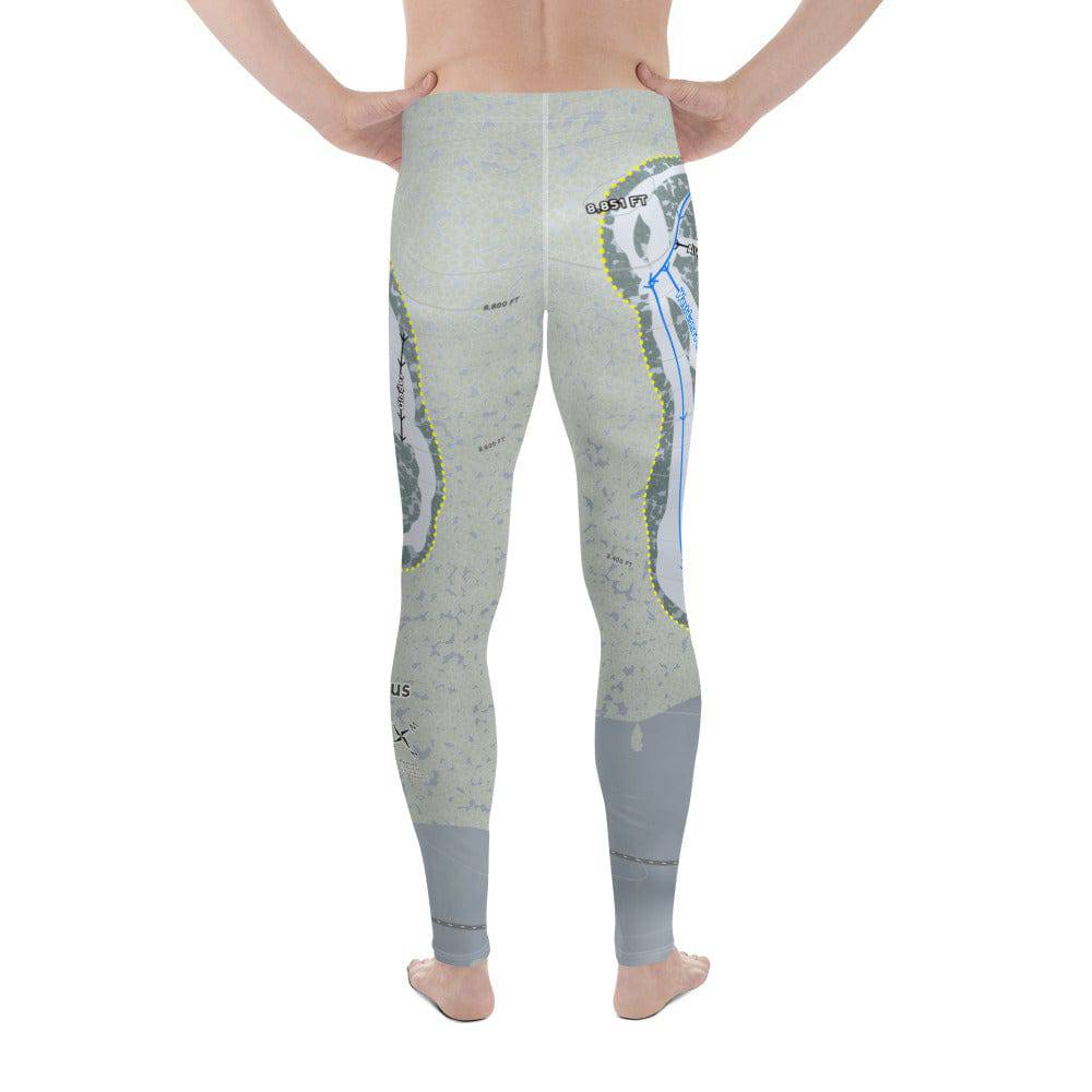Hesperus, Colorado Ski Trail Map Men's Base Layer Bottom - Powderaddicts