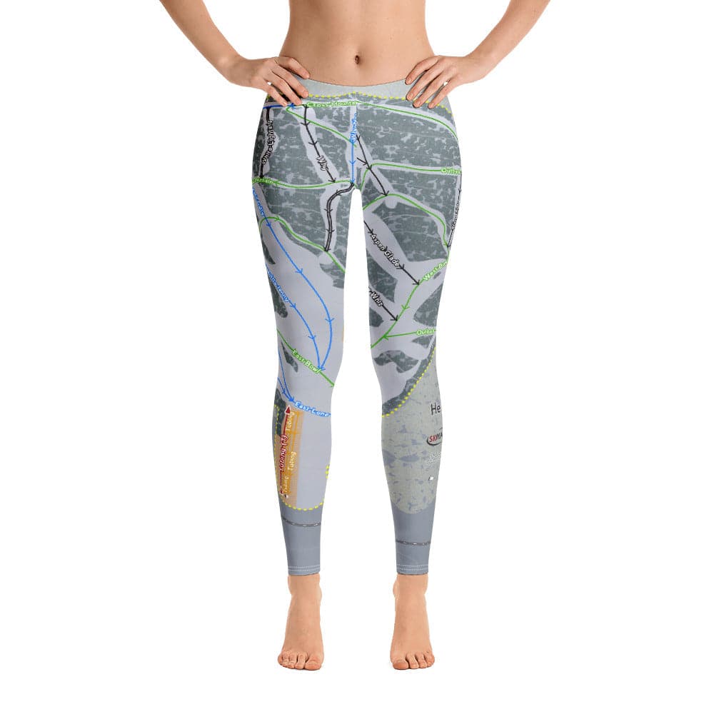 Hesperus, Colorado Ski Trail Map Women's Base Layer Bottom - Powderaddicts