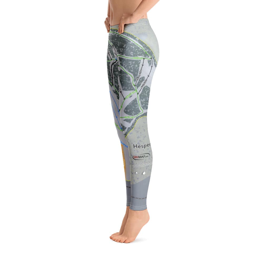 Hesperus, Colorado Ski Trail Map Women's Base Layer Bottom - Powderaddicts
