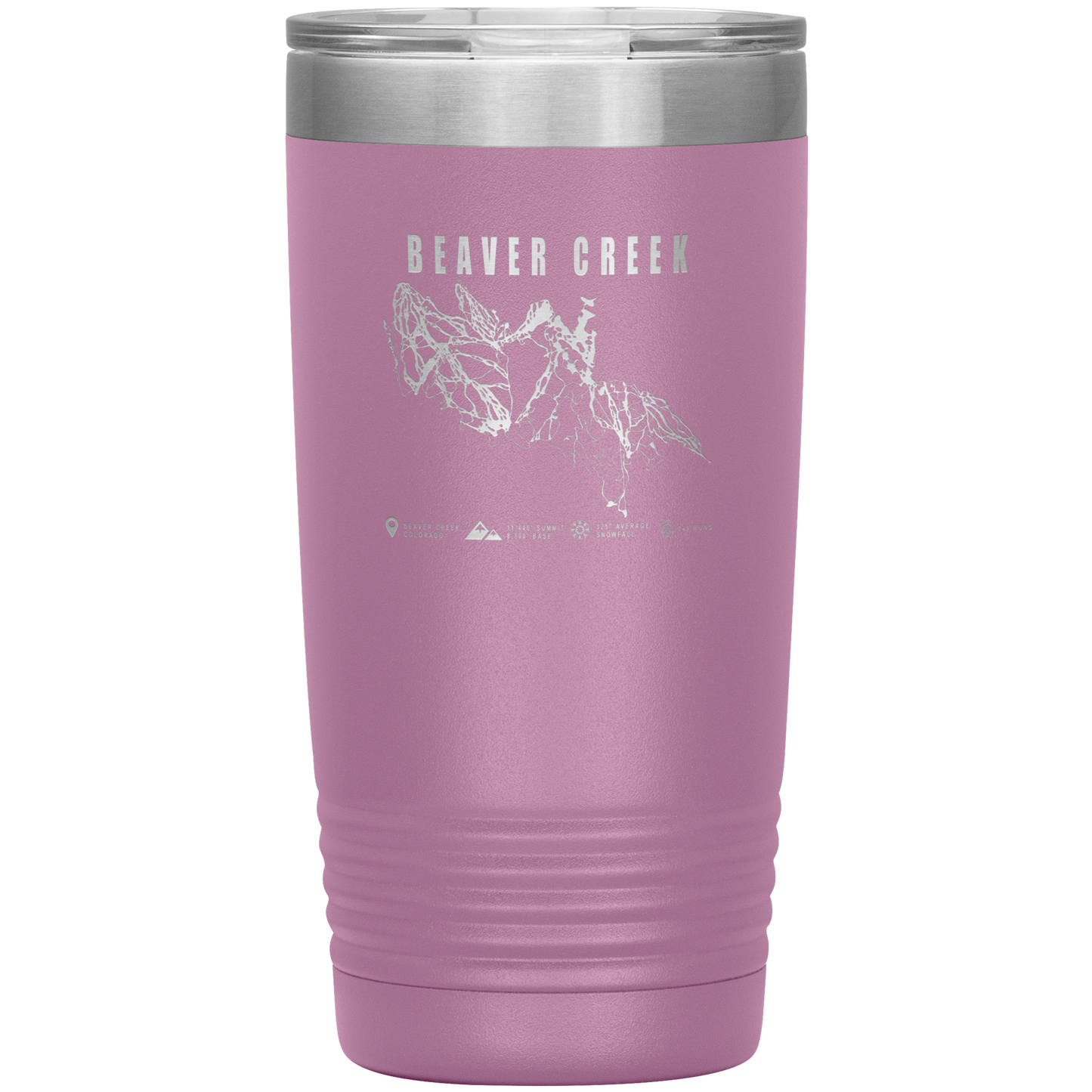 Beaver Creek Colorado Ski Trail Map 20oz Tumbler - Powderaddicts