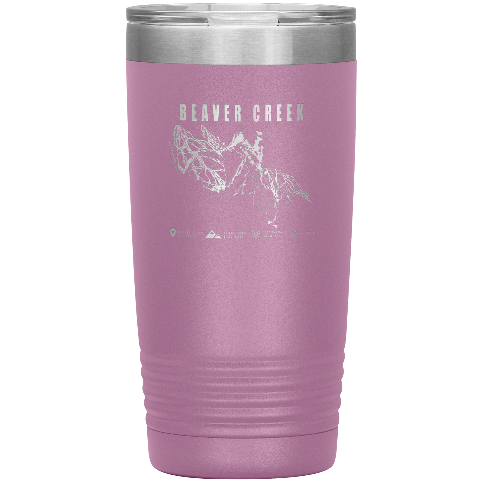 Beaver Creek Colorado Ski Trail Map 20oz Tumbler - Powderaddicts