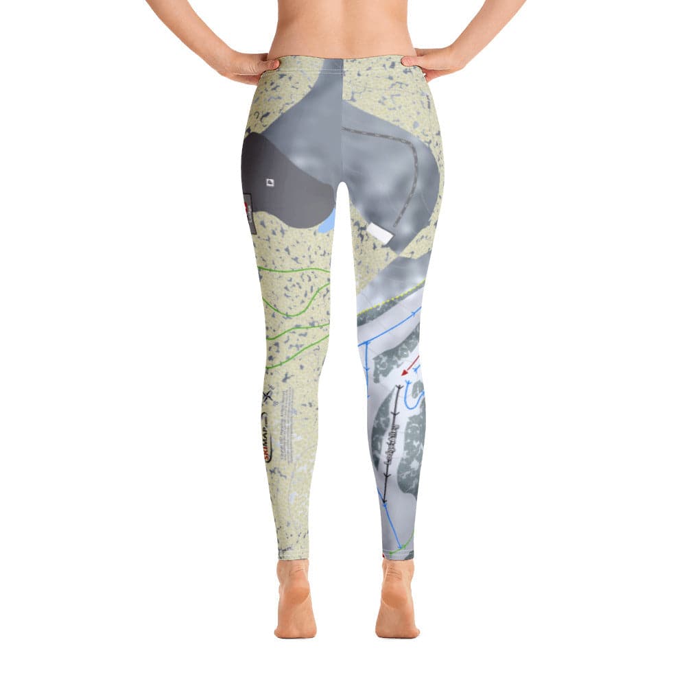 Hickory Hills, Michigan Ski Trail Map Women's Base Layer Bottom