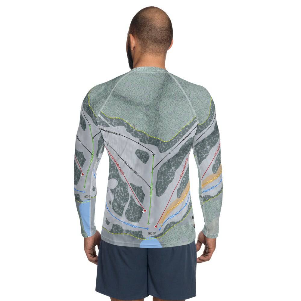 Hidden Valley, Missouri Ski Trail Map Men's Base Layer Top - Powderaddicts