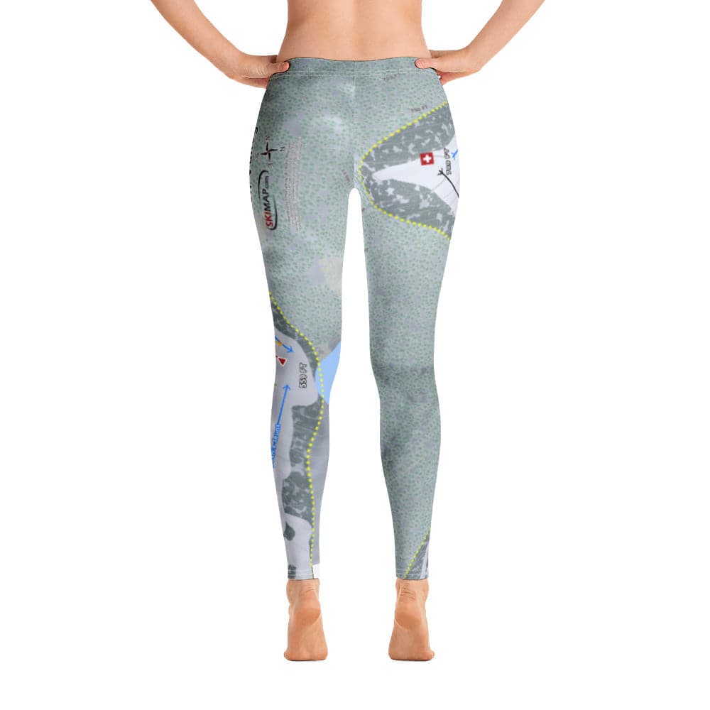Hidden Valley, Missouri Ski Trail Map Women's Base Layer Bottom - Powderaddicts