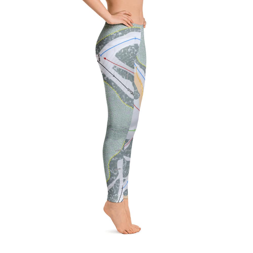Hidden Valley, Missouri Ski Trail Map Women's Base Layer Bottom - Powderaddicts
