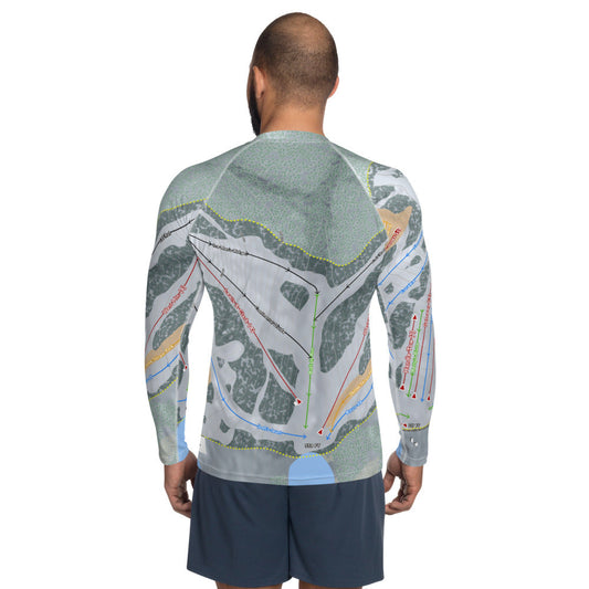 Hidden Valley, Pennsylvania Ski Trail Map Men's Base Layer Top - Powderaddicts