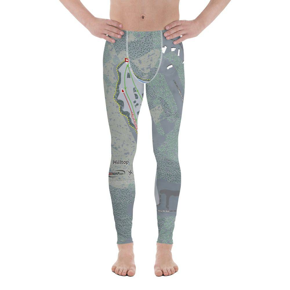 Hilltop, Alaska Ski Trail Map Men's Base Layer Bottom