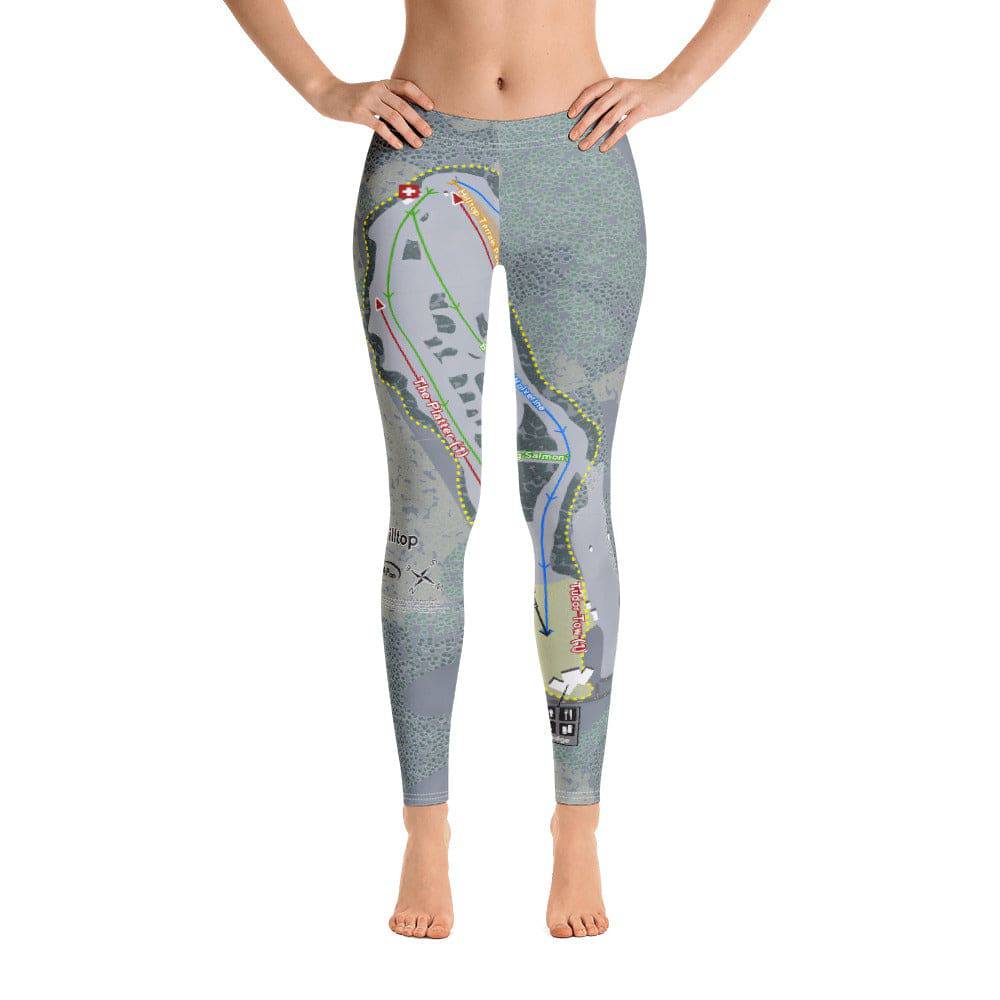 Hilltop, Alaska Ski Trail Map Women's Base Layer Bottom - Powderaddicts