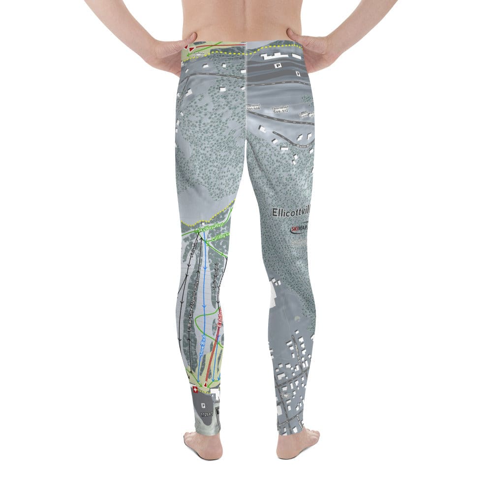 Holiday Valley Combo, New York Ski Trail Map Men's Base Layer Bottom - Powderaddicts