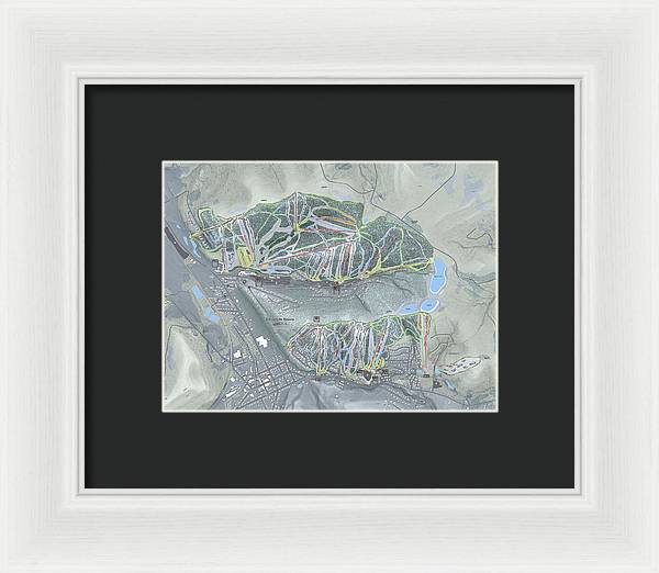 Holiday Valley Combo Ski Trail Map - Framed Print - Powderaddicts