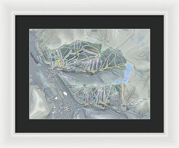 Holiday Valley Combo Ski Trail Map - Framed Print - Powderaddicts