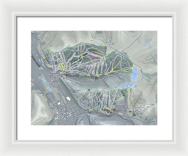Holiday Valley Combo Ski Trail Map - Framed Print - Powderaddicts