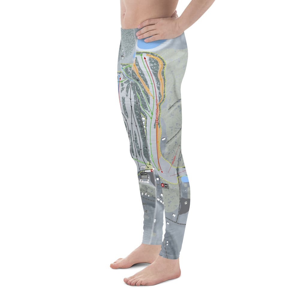 Holimont, New York Ski Trail Map Men's Base Layer Bottom - Powderaddicts