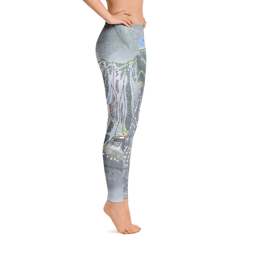 Holimont, New York Ski Trail Map Women's Base Layer Bottom - Powderaddicts