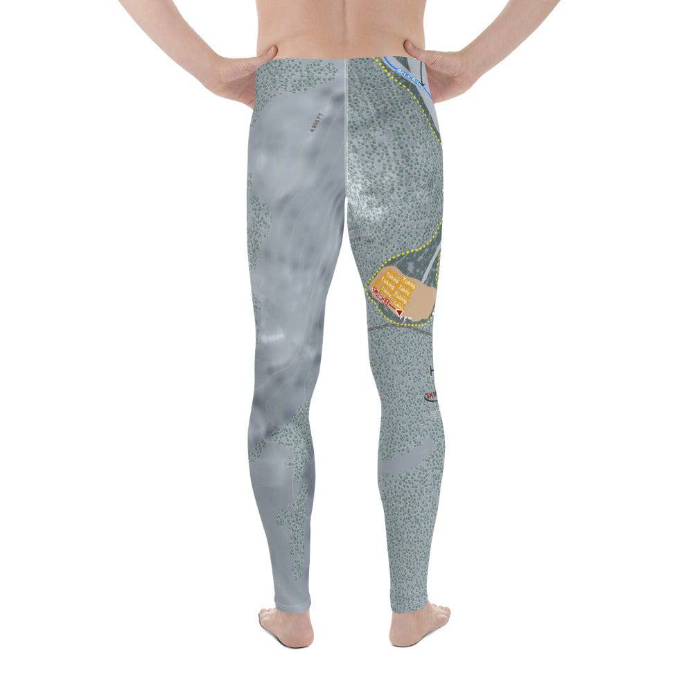 Hoodoo, Oregon Ski Trail Map Men's Base Layer Bottom - Powderaddicts