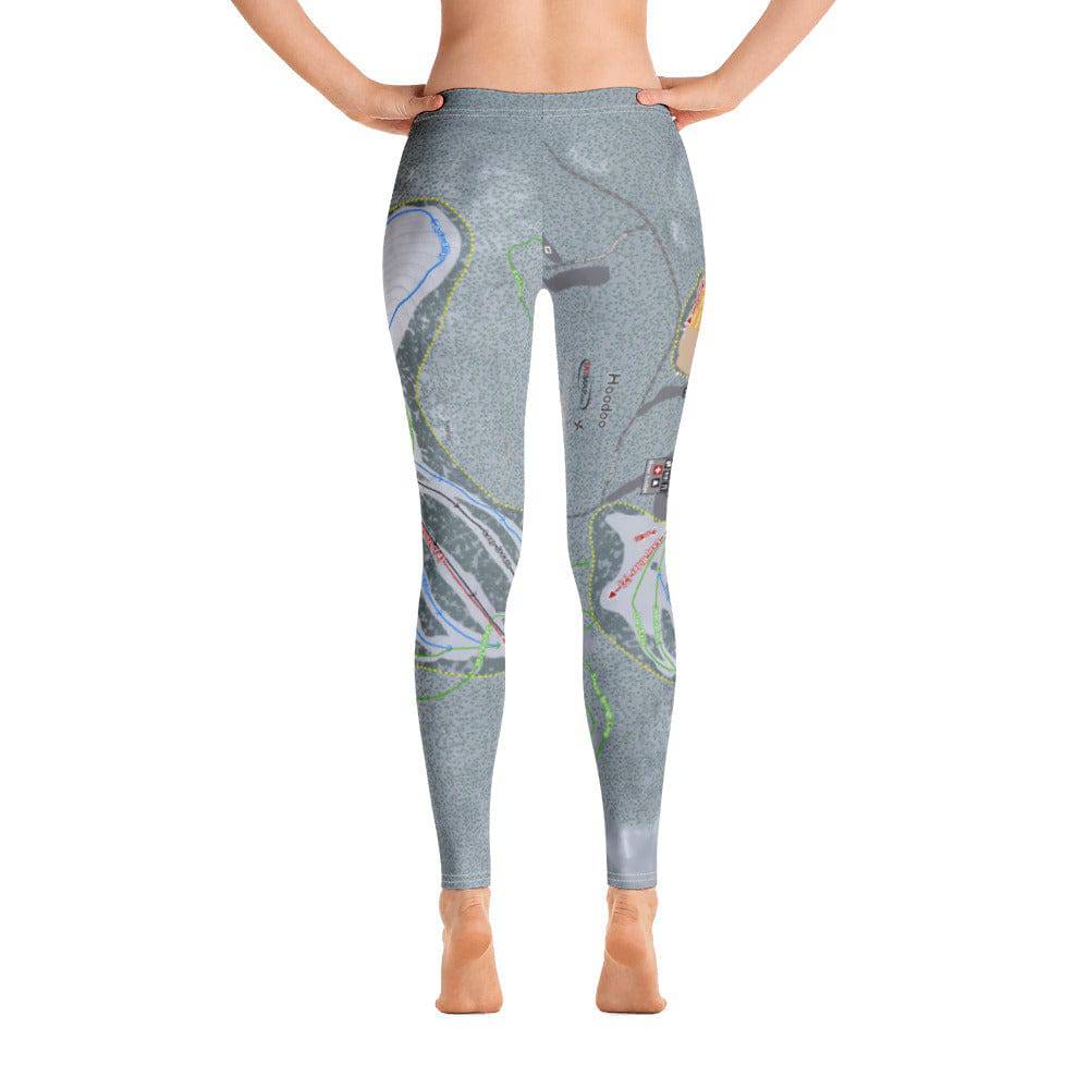Hoodoo, Oregon Ski Trail Map Women's Base Layer Bottom - Powderaddicts