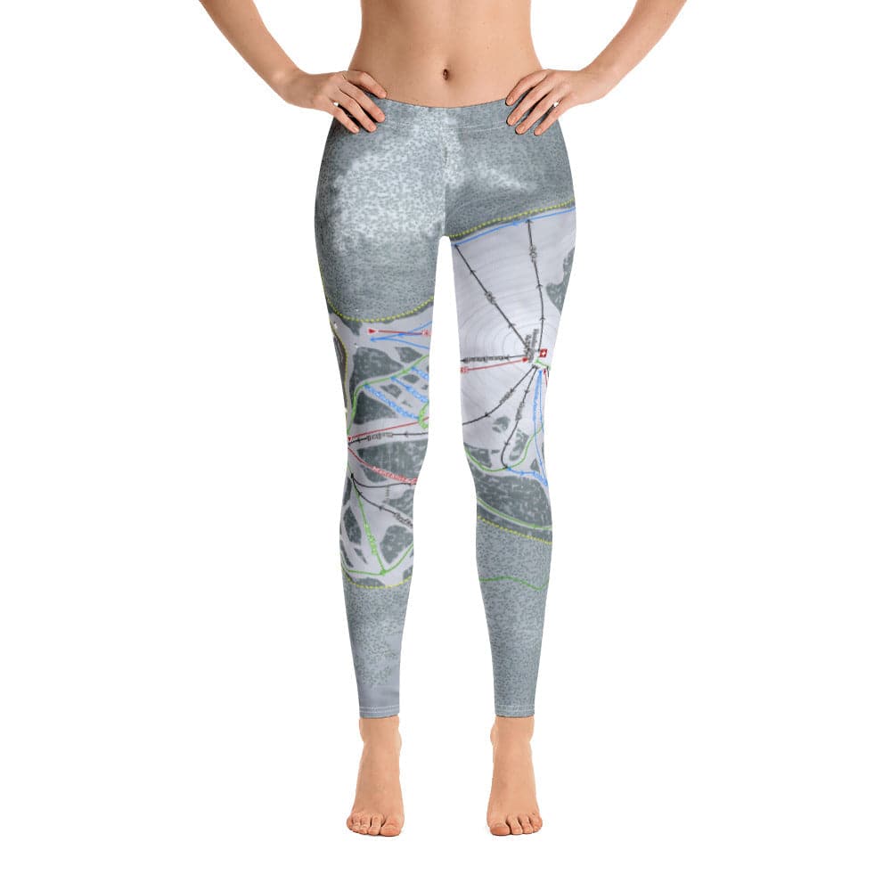 Hoodoo, Oregon Ski Trail Map Women's Base Layer Bottom - Powderaddicts