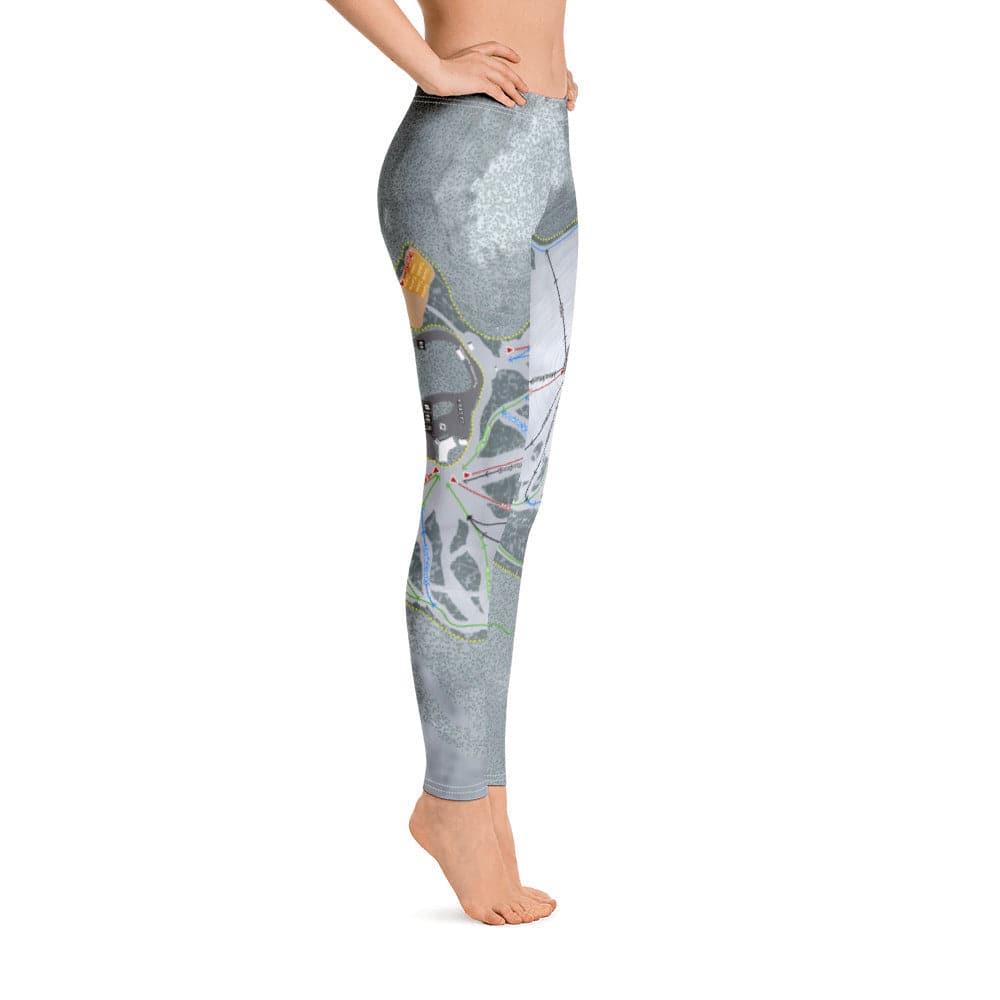 Hoodoo, Oregon Ski Trail Map Women's Base Layer Bottom - Powderaddicts