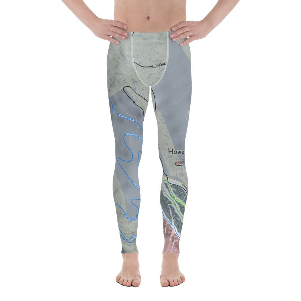 Howelsen Hill, Colorado Ski Trail Map Men's Base Layer Bottom - Powderaddicts