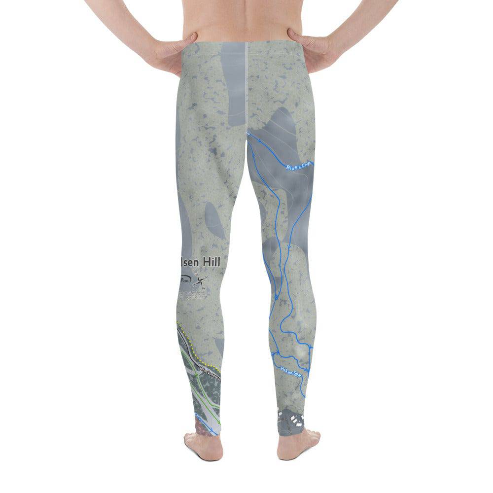 Howelsen Hill, Colorado Ski Trail Map Men's Base Layer Bottom - Powderaddicts