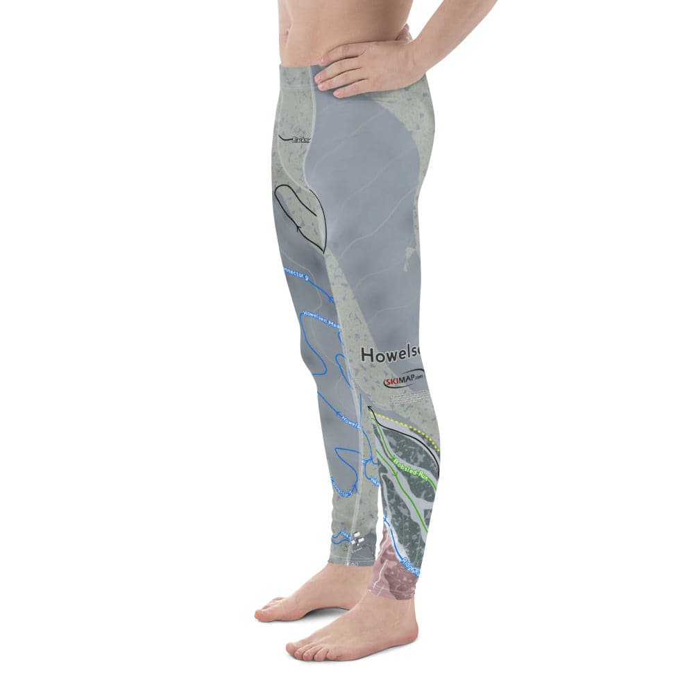 Howelsen Hill, Colorado Ski Trail Map Men's Base Layer Bottom - Powderaddicts