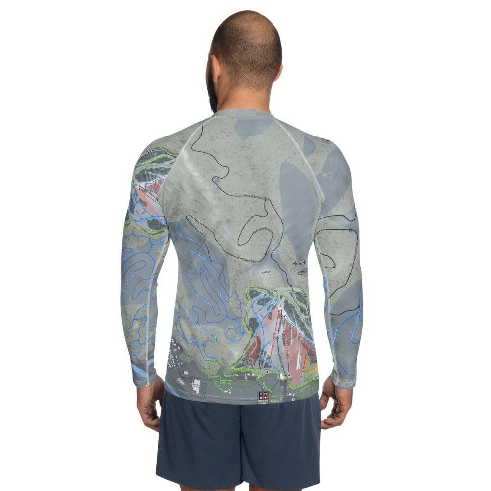 Howelsen Hill, Colorado Ski Trail Map Men's Base Layer Top - Powderaddicts