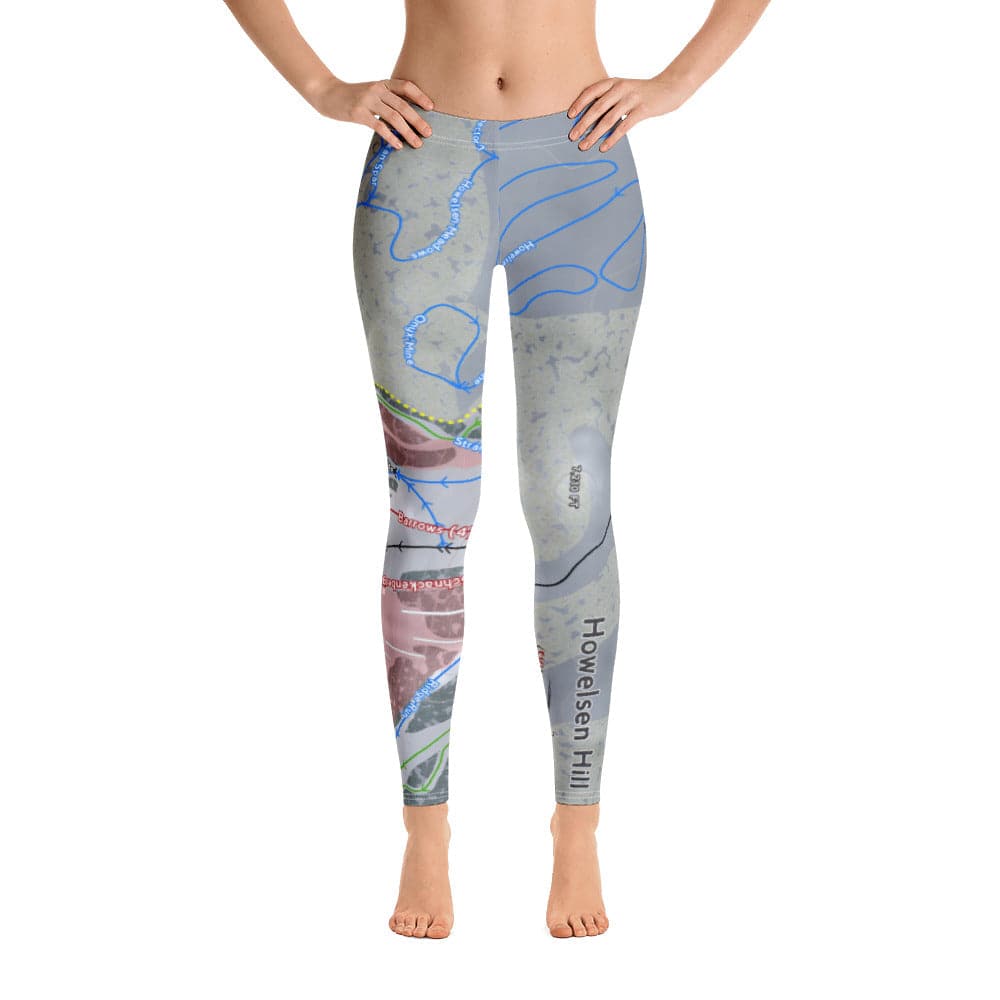 Howelsen Hill, Colorado Ski Trail Map Women's Base Layer Bottom - Powderaddicts