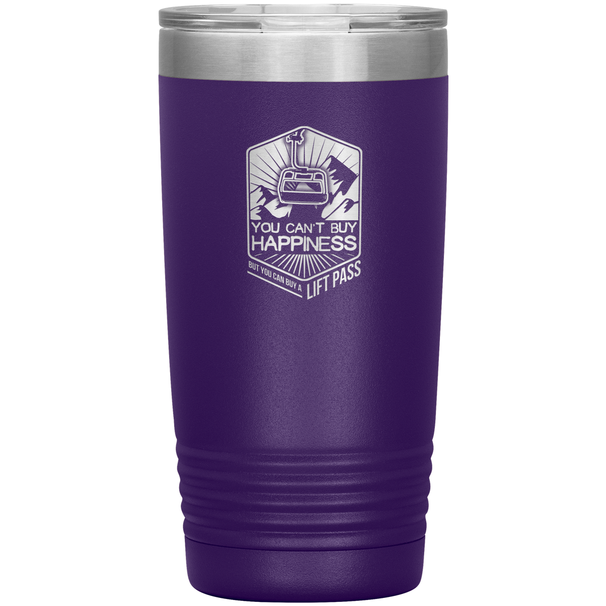 You Can't Buy Happiness But You Can Buy A Lift Pass 20oz Tumbler - Powderaddicts