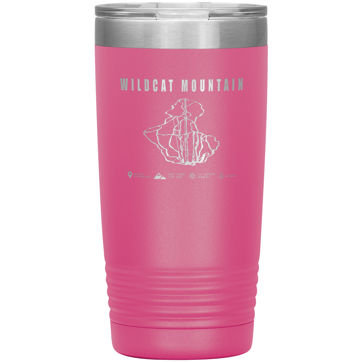 Wildcat Mountain, New Hampshire Ski Trail Map 20oz Tumbler - Powderaddicts