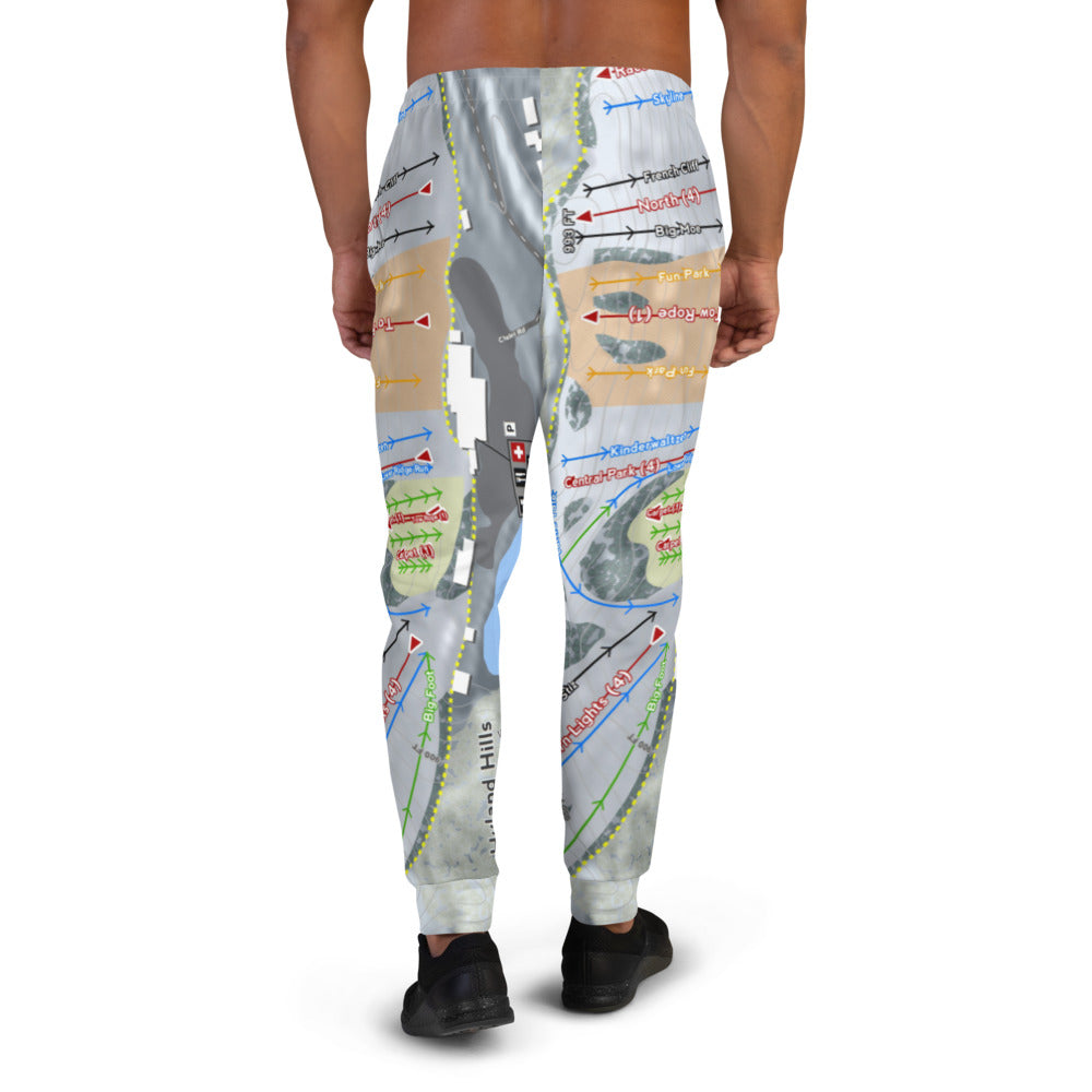 Hyland Hills, Minnesota Ski Trail Map Men's Mid-Layer - Powderaddicts