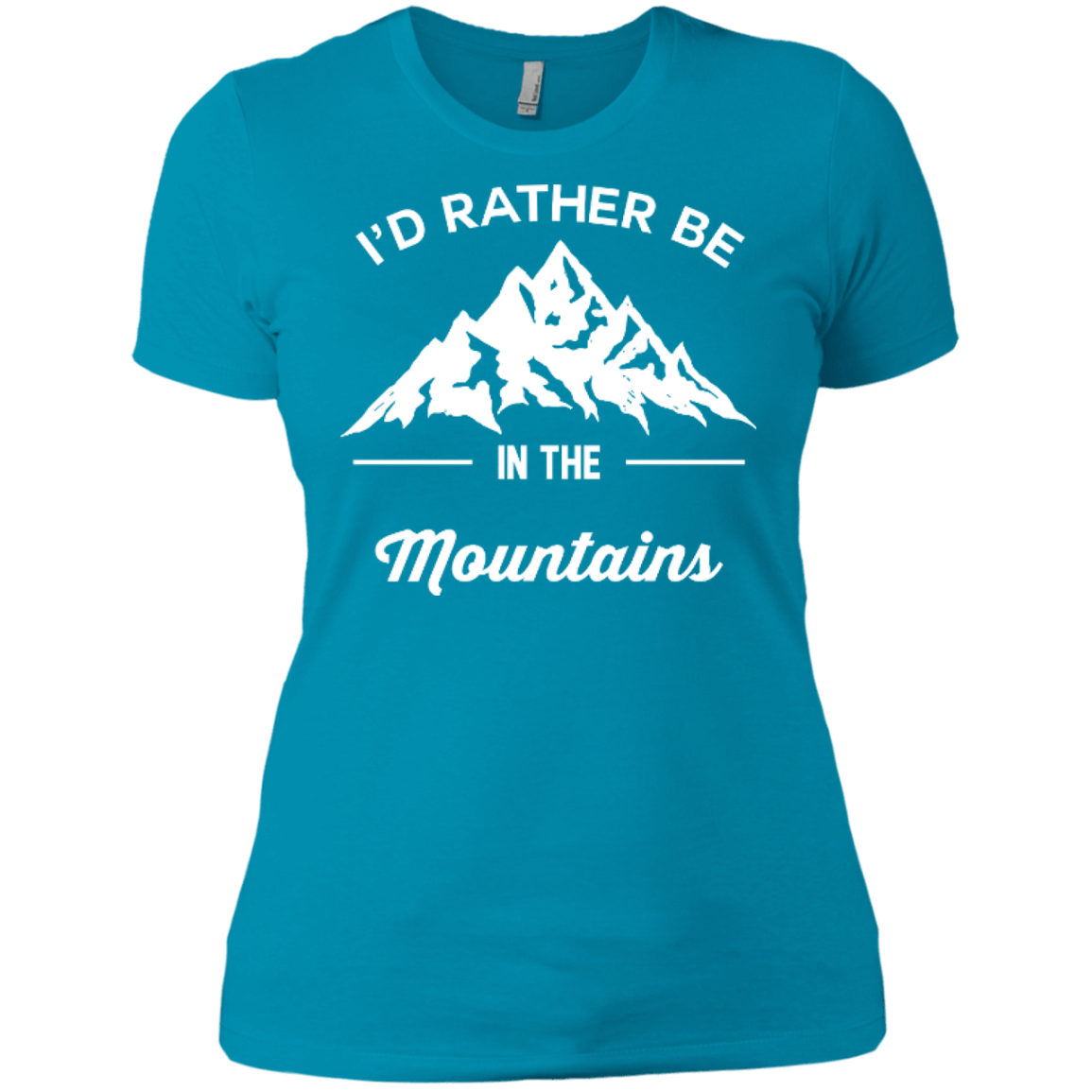 I'd Rather Be In The Mountains Ladies Tees - Powderaddicts