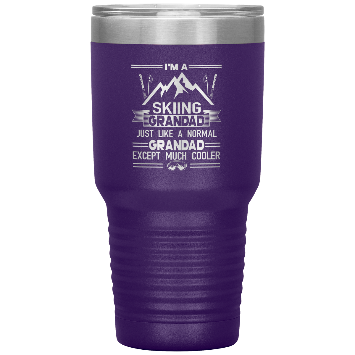 I&#39;m A Skiing Grandad 30oz Tumbler - Powderaddicts