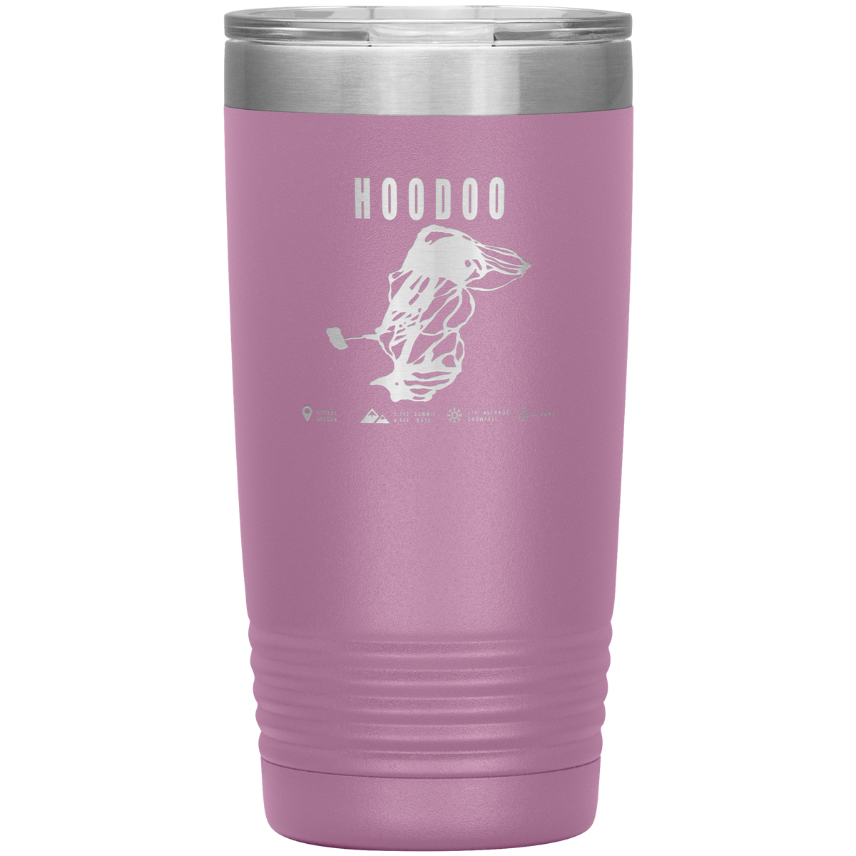 Hoodoo, Oregon Ski Trail Map 20oz Tumbler - Powderaddicts