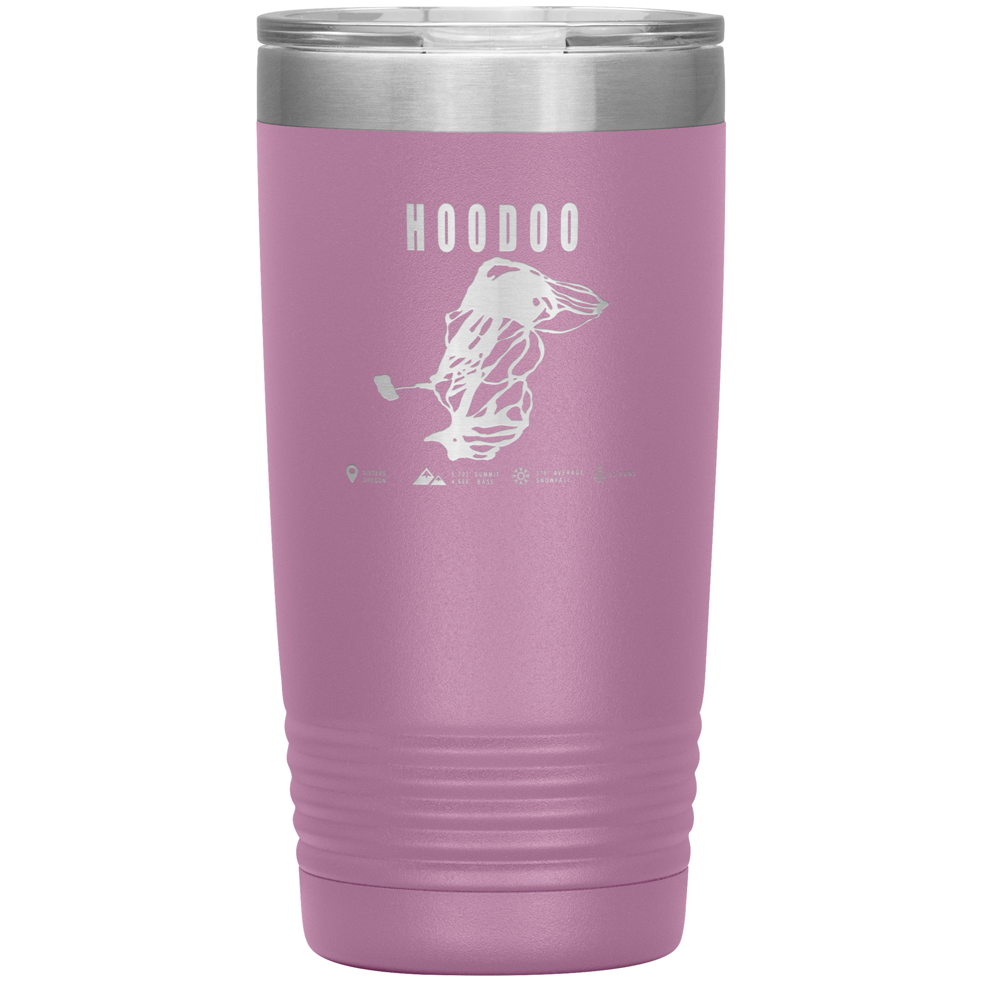 Hoodoo, Oregon Ski Trail Map 20oz Tumbler - Powderaddicts