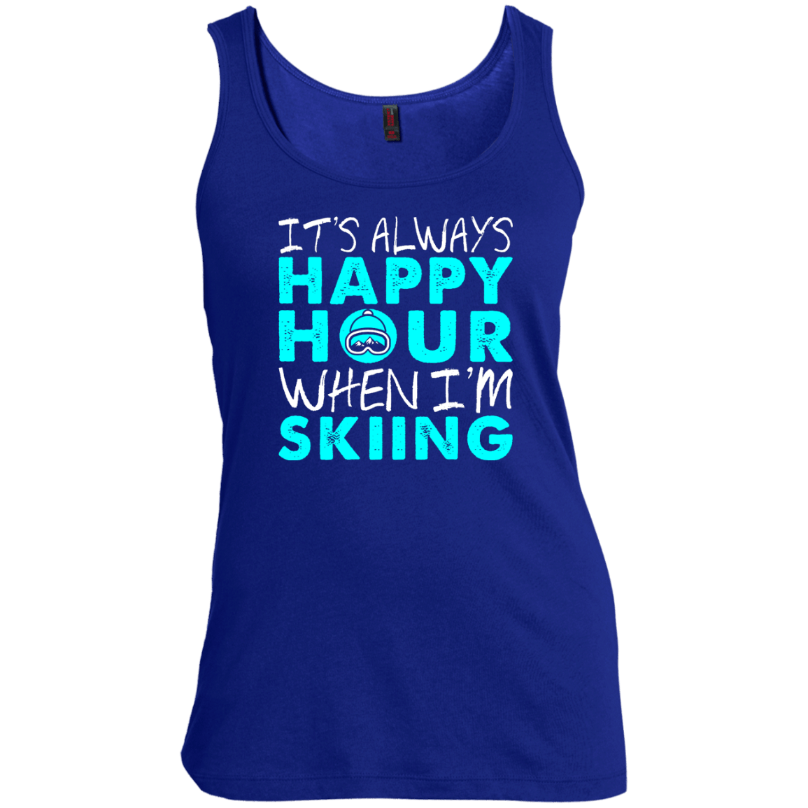 It's Always Happy Hour When I'm Skiing Tank Tops - Powderaddicts