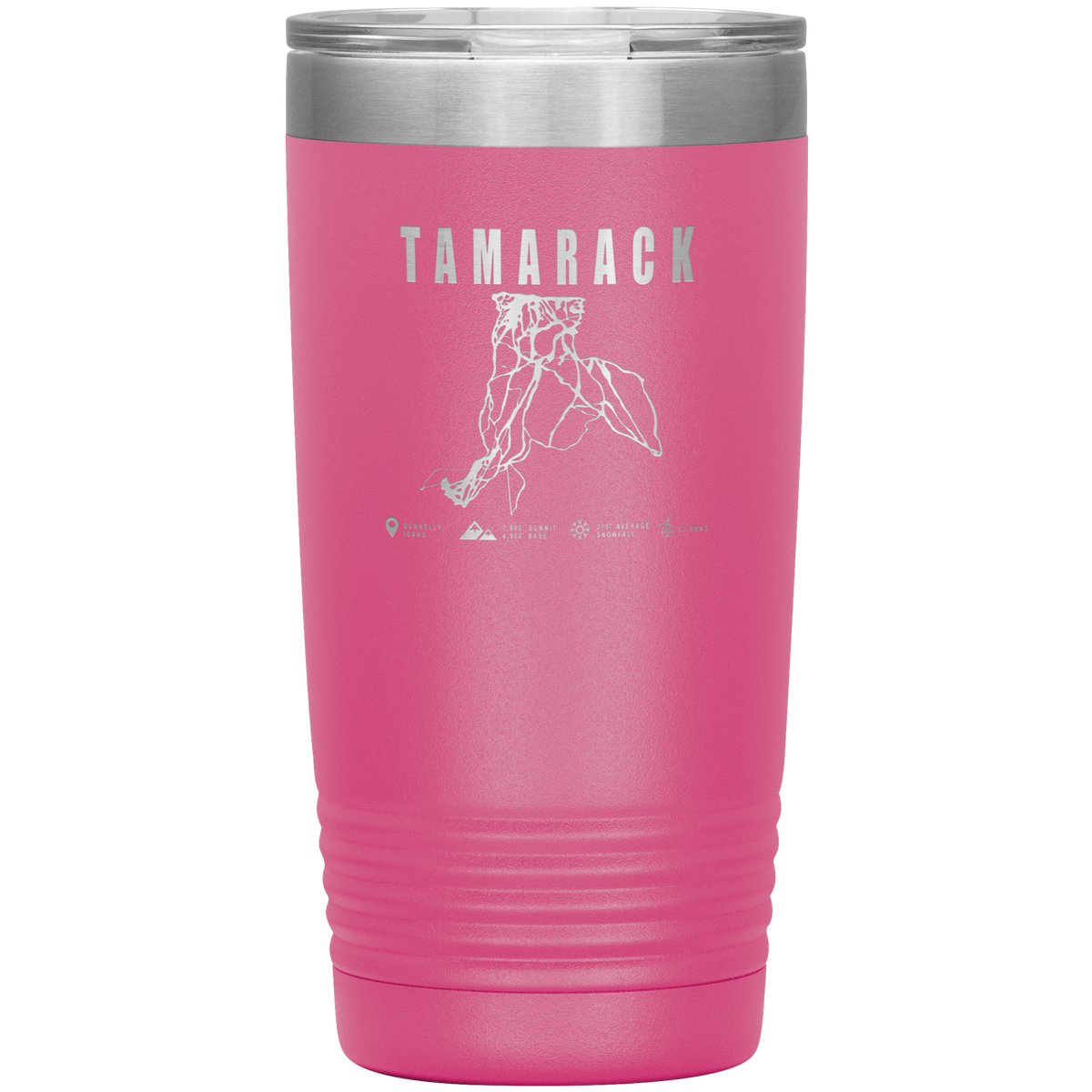 Tamarack Idaho Ski Trail Map 20oz Tumbler - Powderaddicts