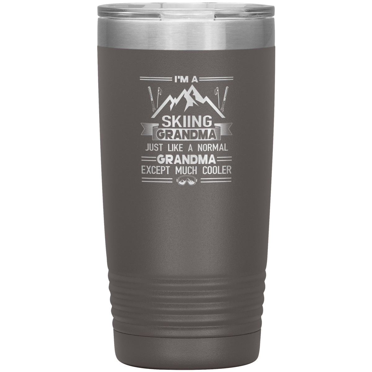 I'm A Skiing Grandma 20oz Tumbler - Powderaddicts